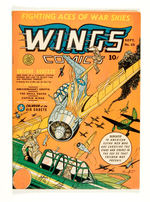 WINGS COMICS #25 SEPTEMBER 1942 FICTION HOUSE MAGAZINES.