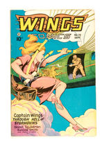 WINGS COMICS #73 SEPTEMBER 1946 FICTION HOUSE MAGAZINES LOST VALLEY COPY.