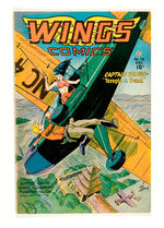 WINGS COMICS #76 DECEMBER 1946 FICTION HOUSE MAGAZINES LOST VALLEY COPY.