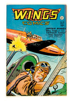 WINGS COMICS #81 DECEMBER 1946 FICTION HOUSE MAGAZINES LOST VALLEY COPY.