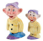 DOPEY TOOTHBRUSH HOLDER PAIR BY MAW OF LONDON.