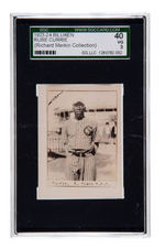 1923-1924 BILLIKEN RUBE CURRIE SGC 40 VG 3 (RICHARD MERKIN COLLECTION).