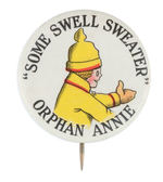 LITTLE ORPHAN ANNIE EARLIEST YEAR PREMIUM BUTTON FROM 1928.