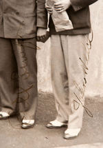 PITTSBURGH PIRATES 1936 PHOTO SIGNED BY FIVE PLAYERS.