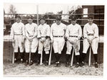 "NEW YORK YANKEES" 1931 NEWS SERVICE PHOTO WITH BABE RUTH.