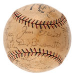 BROOKLYN ROBINS 1930 TEAM SIGNED BASEBALL WITH 23 SIGNATURES.