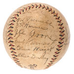 BROOKLYN ROBINS 1930 TEAM SIGNED BASEBALL WITH 23 SIGNATURES.