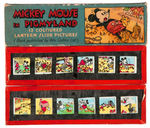 DISNEY CHARACTER "LANTERN SLIDES" BOXED SETS.