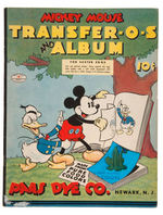 "MICKEY MOUSE TRANSFER-O-S FOR EASTER EGGS" ALBUM AND SETS.