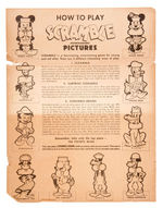 "WALT DISNEY CHARACTER SCRAMBLE INTERCHANGEABLE PICTURES" BOXED PUZZLE SET.