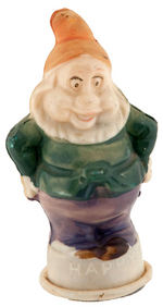 HAPPY FROM SNOW WHITE FIGURAL CELLULOID PENCIL SHARPENER.