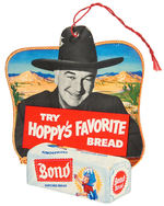 “TRY HOPPYS’ FAVORITE BREAD” DIE-CUT PULL SIGN FOR STORE FAN/LIGHT.