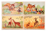 "BAMBI" FRENCH POSTCARD SET.