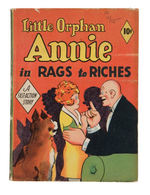 "LITTLE ORPHAN ANNIE IN RAGS TO RICHES" FAST-ACTION BOOK.