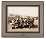 "CHEVROLET" PLANT INDUSTRIAL LEAGUE BASEBALL TEAM WITH CAR PHOTO.