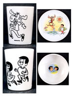 BULLWINKLE/CHEERIOS DINNERWARE PREMIUM SET.