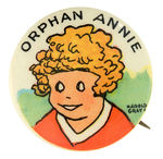 “ORPHAN ANNIE” OVALTINE VOTER’S SCARCE PREMIUM BUTTON.