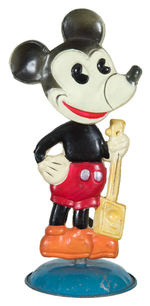 MICKEY MOUSE CELLULOID WIND-UP NODDER.