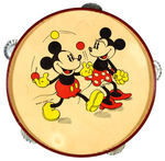 MICKEY AND MINNIE MOUSE TAMBOURINE.