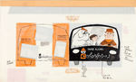 "TAKE ALONG COLORFORMS" ORIGINAL 1960 CONCEPT ART & PRODUCTION ITEMS PLUS SIGN.