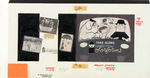 "TAKE ALONG COLORFORMS" ORIGINAL 1960 CONCEPT ART & PRODUCTION ITEMS PLUS SIGN.