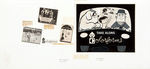 "TAKE ALONG COLORFORMS" ORIGINAL 1960 CONCEPT ART & PRODUCTION ITEMS PLUS SIGN.