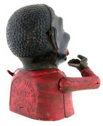 "JOLLY NIGGER BANK" MECHANICAL CAST IRON BANK.