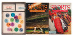 "SPORTS ILLUSTRATED" 1st & 2nd ISSUES WITH BASEBALL CARDS FOLDOUTS & ENVELOPE.