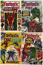 FANTASTIC FOUR LOT OF NINE COMICS.