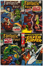 FANTASTIC FOUR LOT OF NINE COMICS.