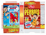 "FLINTSTONE BIRD/LUCKY CHARMS LUCKY" BOX FLAT PAIR W/KITE PREMIUM OFFERS.