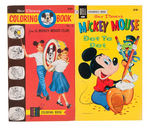 WALT DISNEY DELL COLORING & ACTIVITY BOOKS.