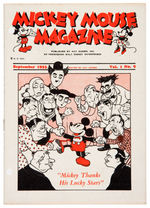 "MICKEY MOUSE MAGAZINE" RARE FIRST SERIES ISSUE WITH MAILING ENVELOPE.