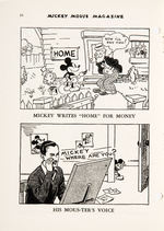 "MICKEY MOUSE MAGAZINE" RARE FIRST SERIES ISSUE WITH MAILING ENVELOPE.