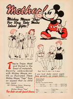 "MICKEY MOUSE MAGAZINE" VOL. 2 NO. 4 JAN. 1937.