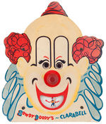 "HOWDY DOODY'S CLARABELL" DIE-CUT EASEL BACK FIGURAL MUSIC BOX.