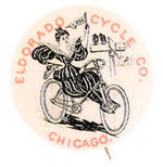 LADY RIDER ENDORSES "ELDORADO CYCLE COMPANY."