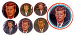 JFK PORTRAIT BY FABIAN BACHRACH 1961 INAUGURAL BUTTON COLLECTION.