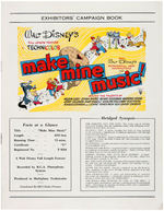 "MAKE MINE MUSIC" PUBLICITY & EXHIBITOR'S BOOK PAIR.