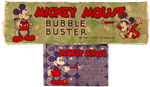 "MICKEY MOUSE BUBBLE BUSTER" LOT.