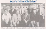 EARLY DISNEY STUDIO STAFF PHOTO & INAUGURAL DISNEY LEGENDS PROGRAM WITH THE NINE OLD MEN.