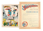 "SUPERMAN PLAY SUIT" BOX W/PAPERWORK.