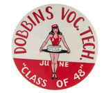 PHILADELPHIA AREA SCHOOL GRADUATION BUTTON.