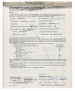 RINGO STARR SIGNED CAPITOL RECORDS CONTRACT.