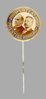 McKINLEY/TR REAL PHOTO STICKPIN.