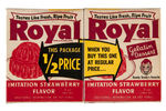 "ROYAL GELATIN" PROMO TWO-PACK PROMOTING HOWDY DOODY TRADING CARDS.