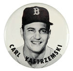 "CARL YASTRZEMSKI" 3.5" BUTTON.