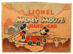 “LIONEL MICKEY MOUSE HAND CAR” WITH BOX.