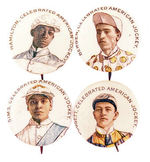 FOUR JOCKEYS C. 1898 FROM PEPSIN GUM.