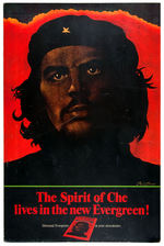 "EVERGREEN REVIEW" ADVERTISING POSTER FOR FEBRUARY, 1968 CHE GUEVARA COVER ISSUE.